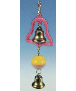 Little Friends Ball & Bell On Chain Budgie Boredom Breaker Toy